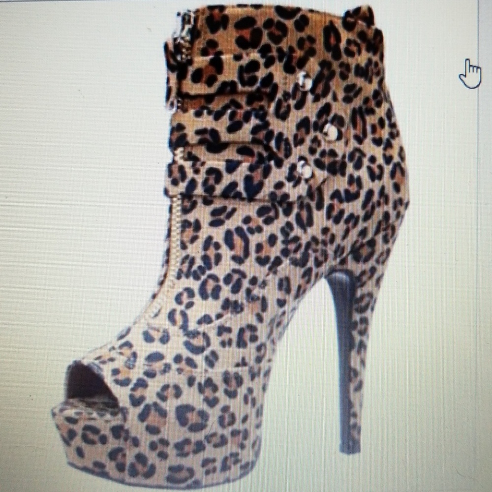 ZIGI SOHO Black Tan Animal Print ANKLE BOOTS 6.5 M